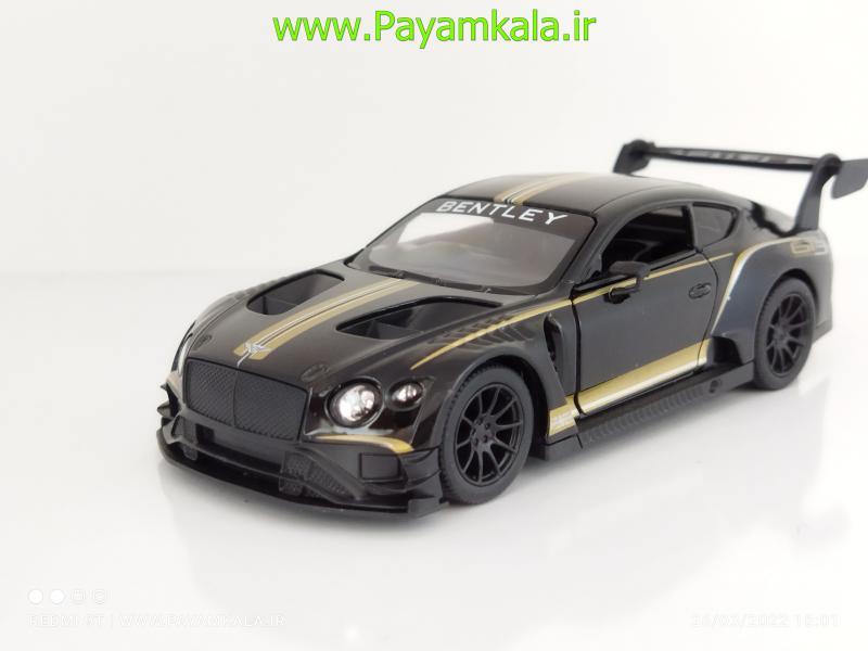 ماشین فلزی بنتلی (BENTLEY CONTINENTAL GT3 KINSMART) مشکی